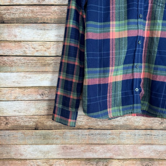 Marmot Women's Blue Multi-color Plaid Long Sleeve Flannel Cozy Button Down Top M - Picture 3 of 8